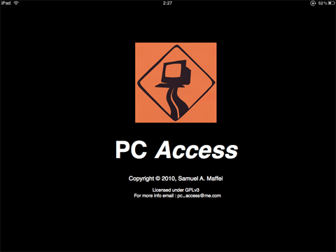 iPad Ή VNCNCAg PC Access gĂ݂B