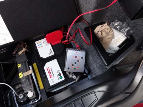 車のバッテリー補充電用ソーラーパネルを設置 あきそふと開発日記